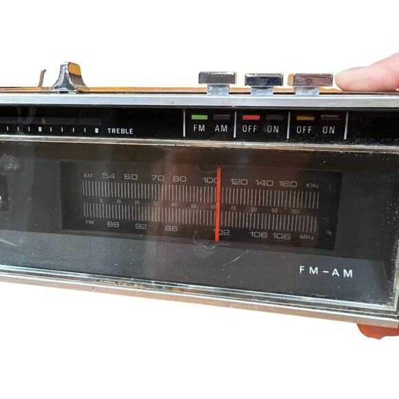 Vintage SounDesign 3483 Flip Clock AM FM Radio CLOCK NOT WORKING RADIO WORK 1970 - Picture 7 of 15